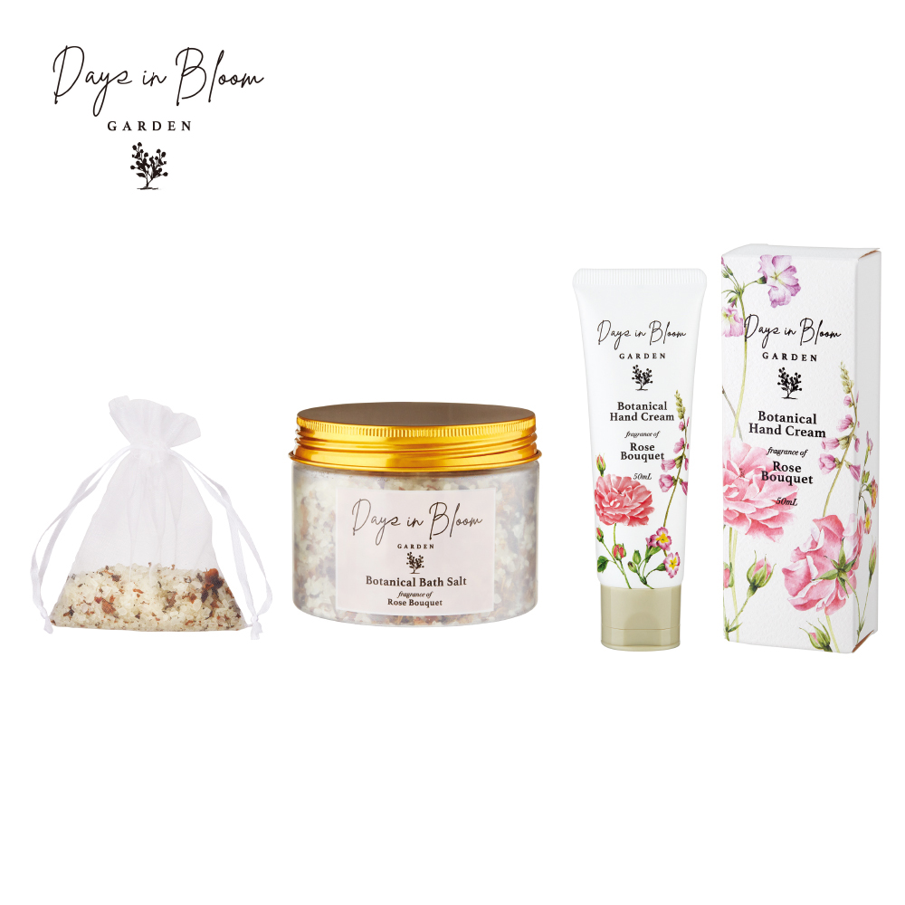デイズインブルーム ハンド＆バスソルトジャーセット（ローズ）
