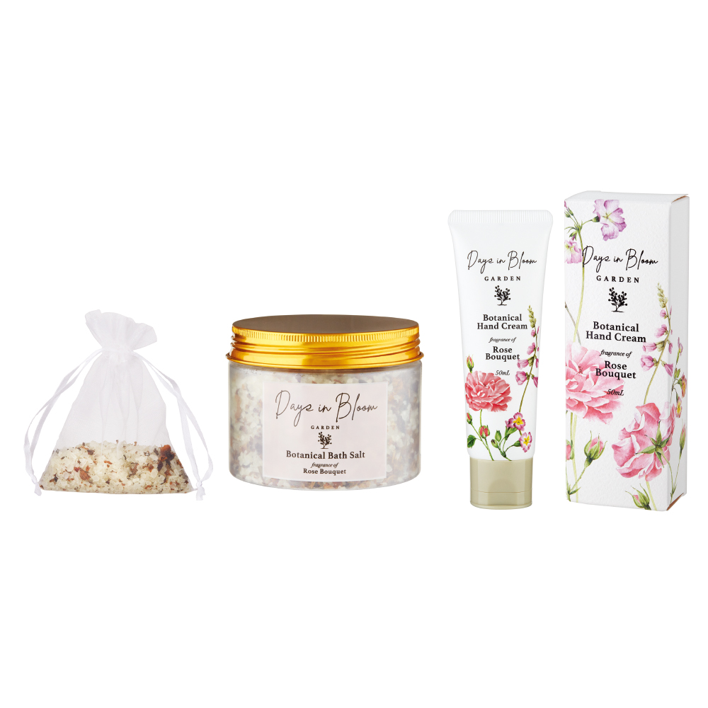 デイズインブルーム ハンド＆バスソルトジャーセット（ローズ）
