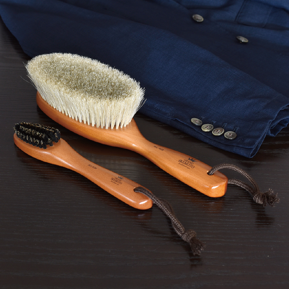 グランドイケモト 洋服ブラシ＆毛玉取りブラシセット