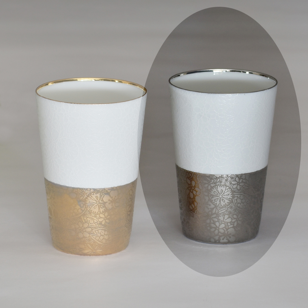 うすづくり てまりタンブラー1P(プラチナ)