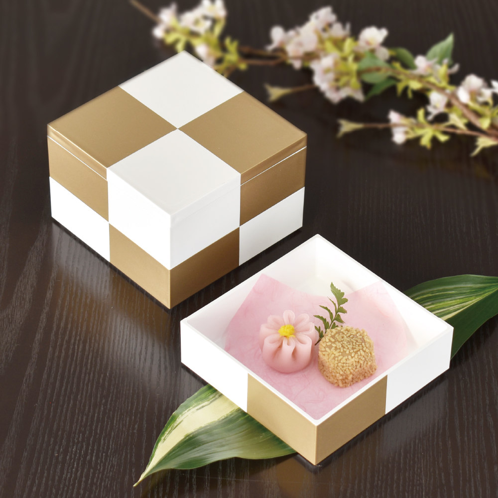 市松KIN5.0三段重（白）