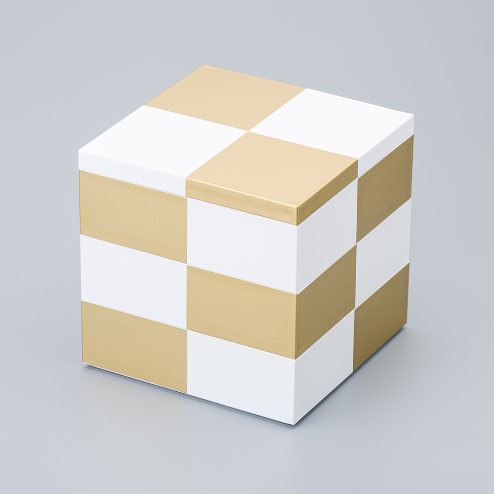 市松KIN5.0三段重（白）