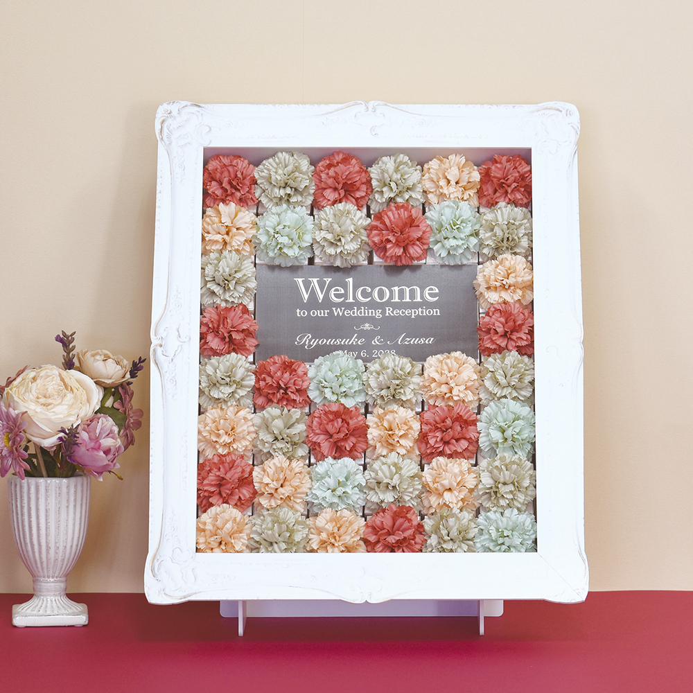 ウェルカム Antique Flower＜縦置き＞（40個セット）