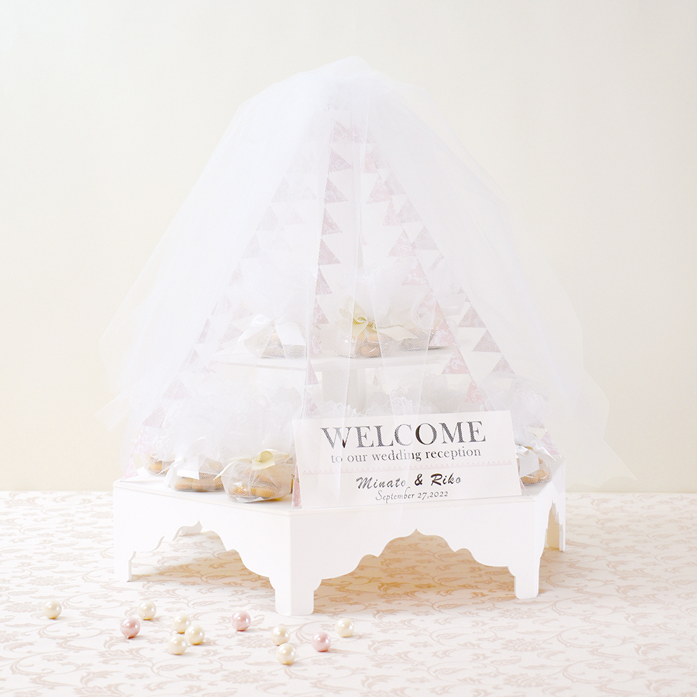 ♪ウェルカムホワイトレース（ハートクッキー）（30個セット）