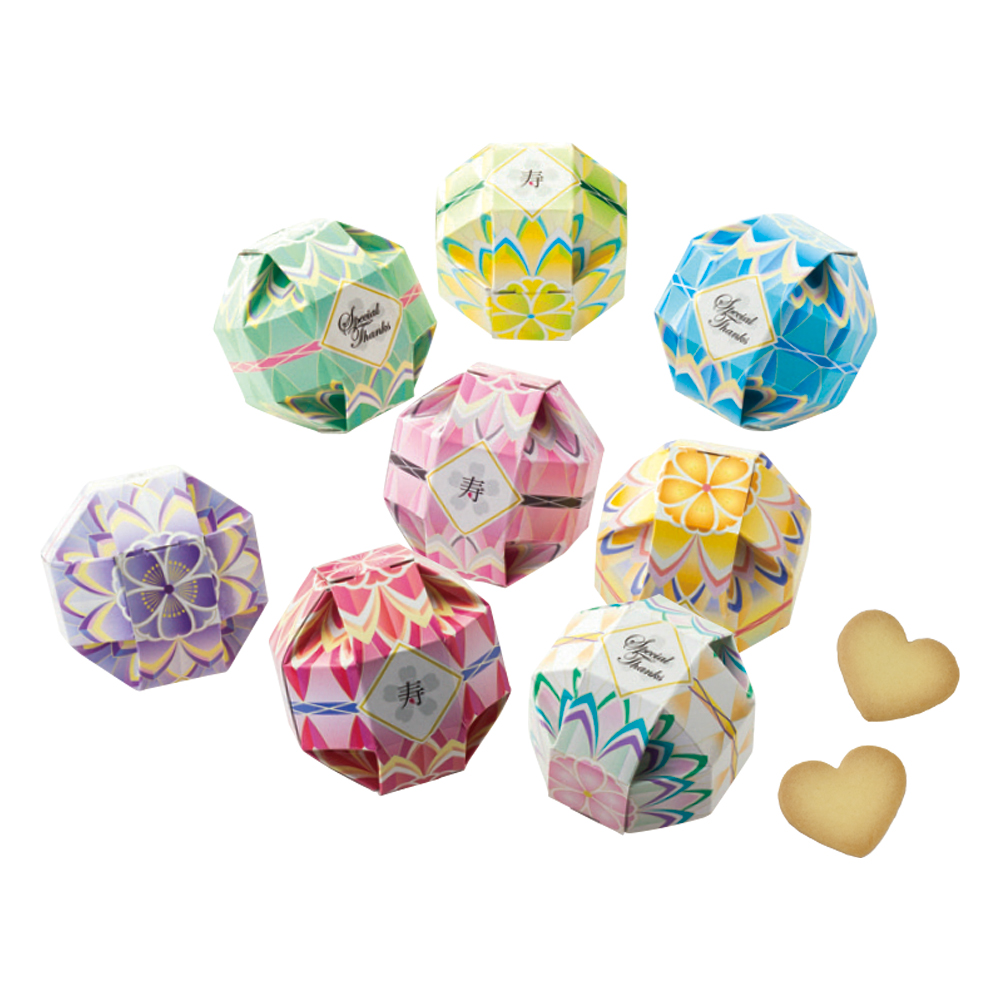 てまり籠ウェルカム（ハートクッキー）（24個セット）