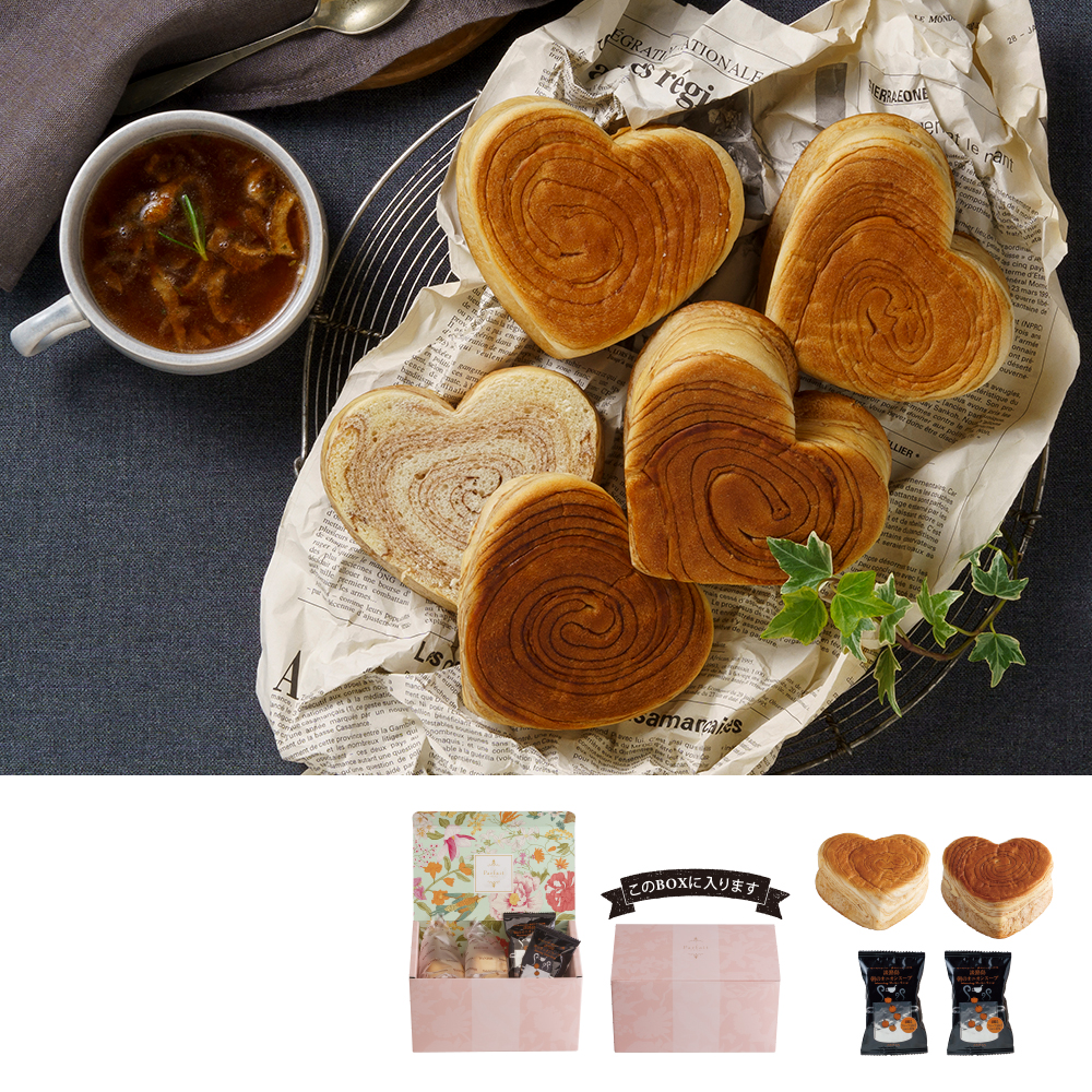 Parfait ハートデニッシュ&オニオンスープ