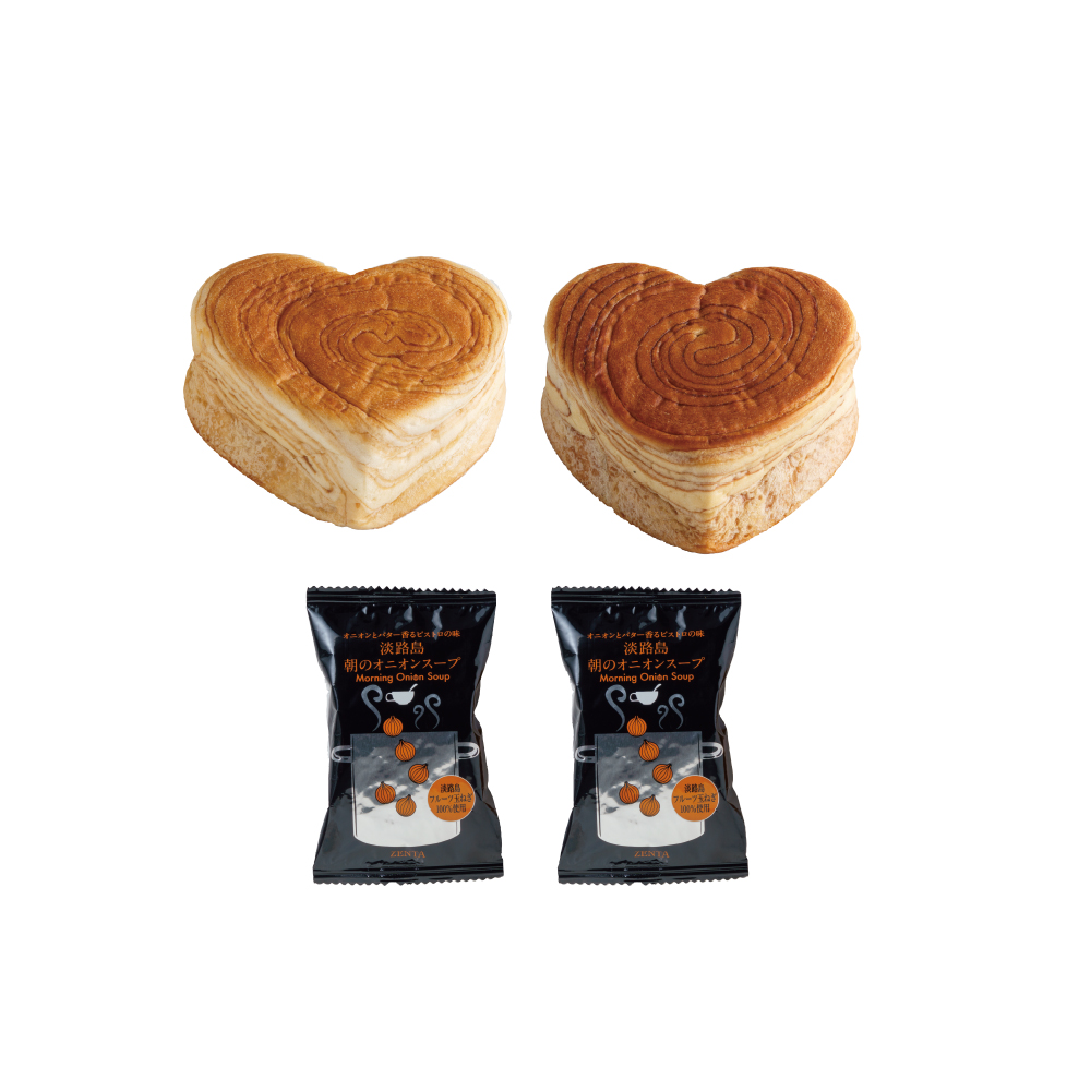 Parfait ハートデニッシュ&オニオンスープ